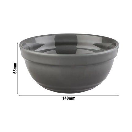 GGM Gastro (6 pcs) Dessert Bowl - EMMA - Melamine - 0.5L - round - Ø 140mm - Grey