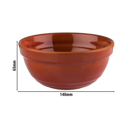 GGM Gastro (6 pcs) Dessert Bowl - EMMA - Melamine - 0.5L - round - Ø 140mm - Red