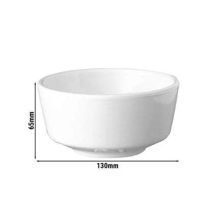 GGM Gastro (6 pcs) Dessert Bowl - FLOAT - Melamine - 450ml - round - Ø 130mm - White