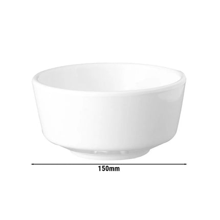 GGM Gastro (6 pcs) Dessert Bowl - FLOAT - Melamine - 700ml - round - Ø 150mm - White