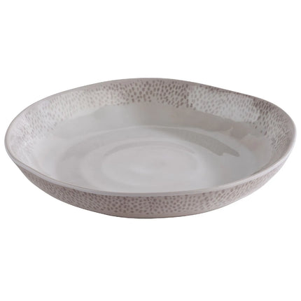 GGM Gastro (6 pcs) Dessert Bowl - FOOTMARK - Melamine - 0.8L - 240x240mm - Depth: 40mm - Grey
