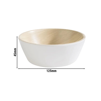GGM Gastro (6 pcs) Dessert Bowl - FRIDA - Melamine - 250ml - round - Ø 125mm - White