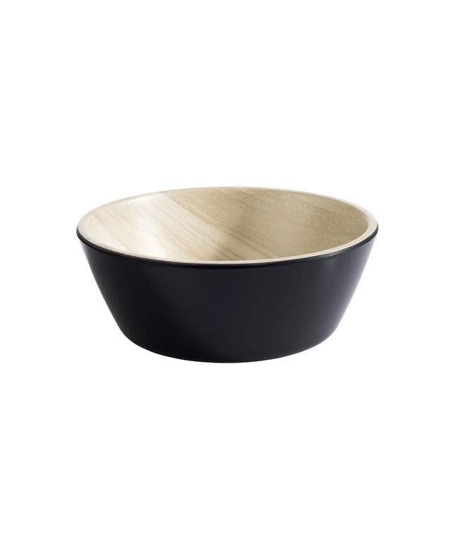 GGM Gastro (6 pcs) Dessert Bowl - FRIDA - Melamine - 250ml - square - 125x125mm - Depth: 45mm - Black & Beige