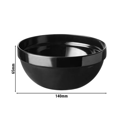 GGM Gastro (6 pcs) Dessert Bowl - FRIENDLY - PET - 0.5L - round - Ø 140mm - Black