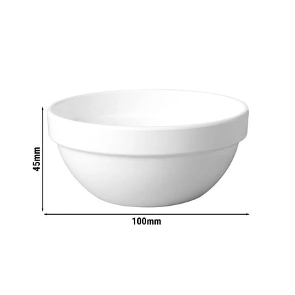 GGM Gastro (6 pcs) Dessert Bowl - FRIENDLY - PET - 150ml - round - Ø 100mm - White