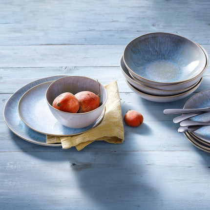 GGM Gastro (6 pcs) Dessert Bowl - Light Blue Sea - Stoneware - 800ml - round - Ø 150mm - Blue