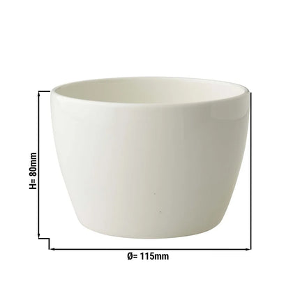 GGM Gastro (6 pcs) Dessert Bowl - Lux - Porcelain - 450ml - round - Ø 115mm - Ivory
