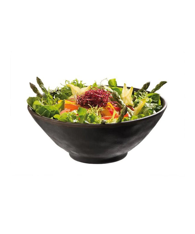 GGM Gastro (6 pcs) Dessert Bowl - MARONE - Melamine - 0.8L - round - Ø 190mm - Black/Brown