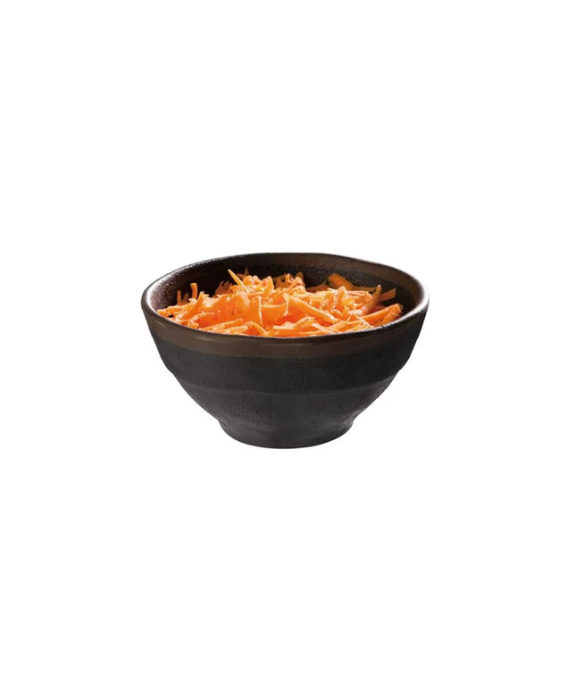 GGM Gastro (6 pcs) Dessert Bowl - MARONE - Melamine - 200ml - round - Ø 110mm - Black/Brown