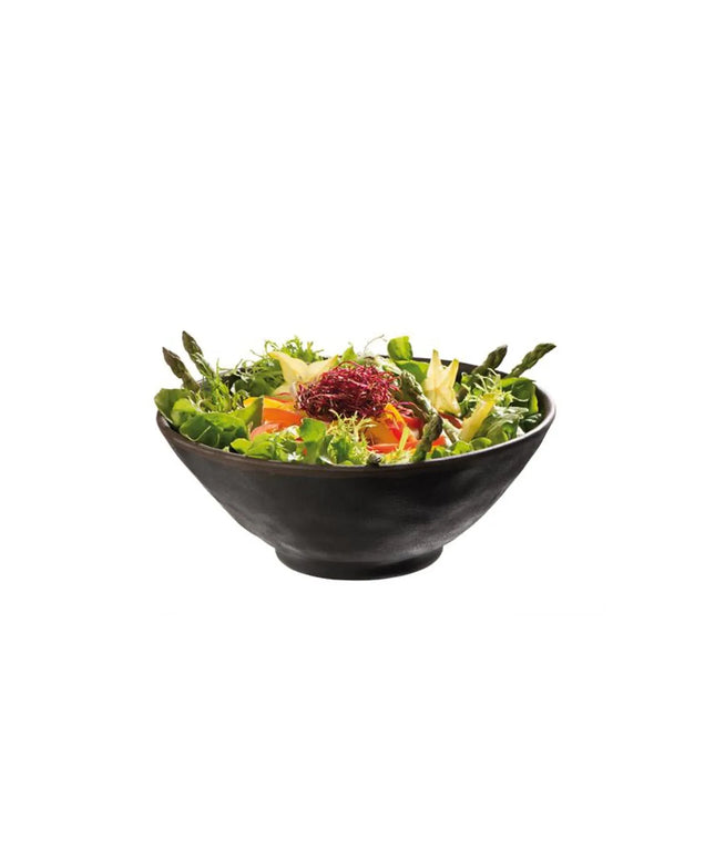 GGM Gastro (6 pcs) Dessert Bowl - MARONE - Melamine - 300ml - round - Ø 140mm - Black/Brown