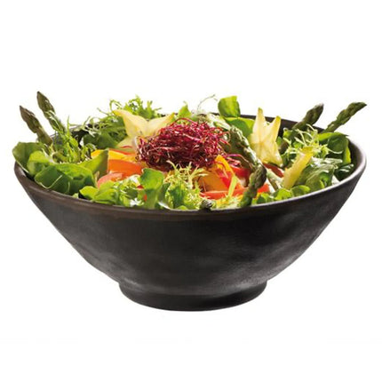 GGM Gastro (6 pcs) Dessert Bowl - MARONE - Melamine - 300ml - round - Ø 140mm - Black/Brown