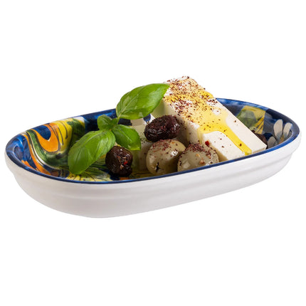 GGM Gastro (6 pcs) Dessert Bowl - MEDITERRANEAN - Melamine - 200ml - 182x115mm - Depth: 30mm - Multicolour