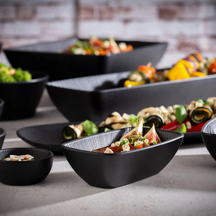 GGM Gastro (6 pcs) Dessert Bowl - NERO - Melamine - 100ml - round - Ø 85mm - Black