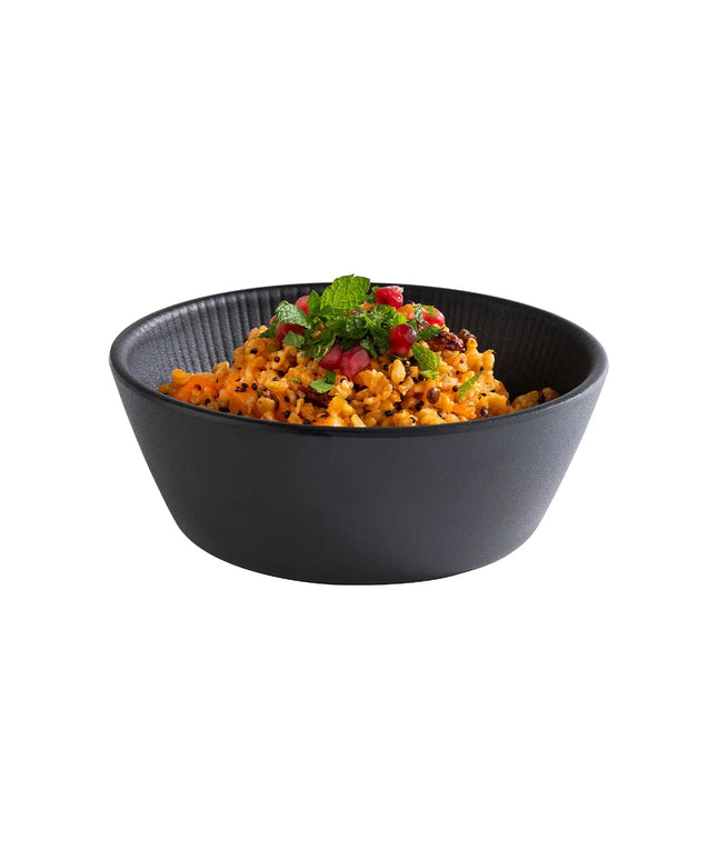 GGM Gastro (6 pcs) Dessert Bowl - NERO - Melamine - 450ml - round - Ø 155mm - Black