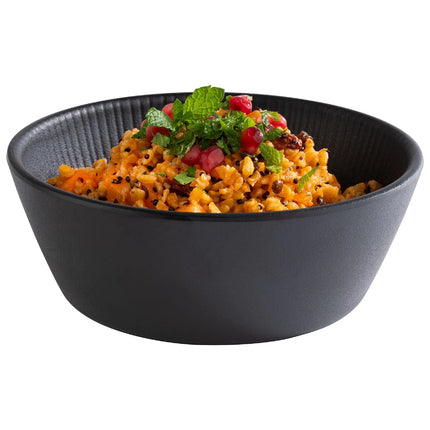 GGM Gastro (6 pcs) Dessert Bowl - NERO - Melamine - 450ml - round - Ø 155mm - Black