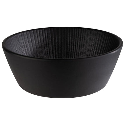 GGM Gastro (6 pcs) Dessert Bowl - NERO - Melamine - 450ml - round - Ø 155mm - Black