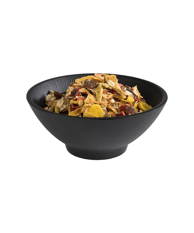 GGM Gastro (6 pcs) Dessert Bowl - NERO - Melamine - 500ml - round - Ø 160mm - Black