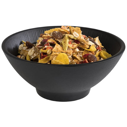 GGM Gastro (6 pcs) Dessert Bowl - NERO - Melamine - 500ml - round - Ø 160mm - Black
