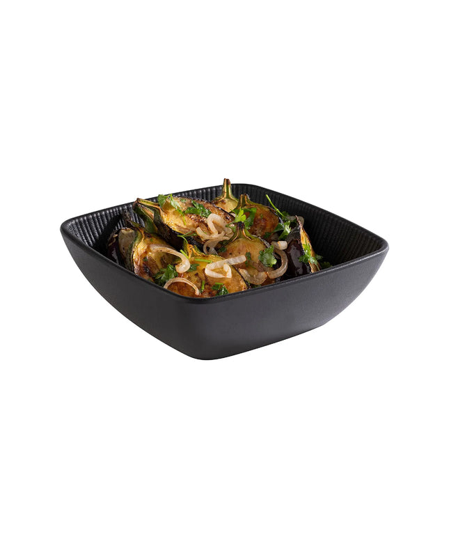 GGM Gastro (6 pcs) Dessert Bowl - NERO - Melamine - 600ml - square - 165x165mm - Depth: 55mm - Black