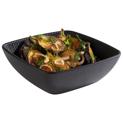 GGM Gastro (6 pcs) Dessert Bowl - NERO - Melamine - 600ml - square - 165x165mm - Depth: 55mm - Black