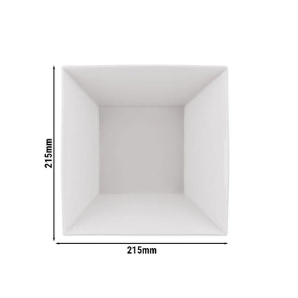 GGM Gastro (6 pcs) Dessert Bowl - Porcelain - square - 300x300mm - Depth: 50mm - White