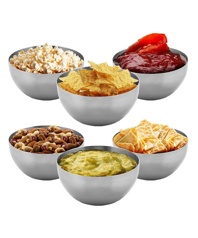 GGM Gastro (6 pcs) Dessert Bowl - Stainless Steel - round - Ø 85mm - Depth: 40mm