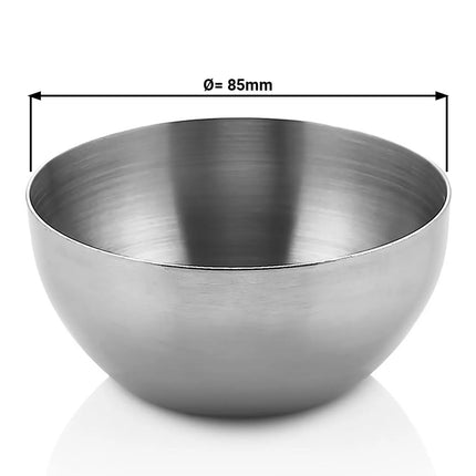 GGM Gastro (6 pcs) Dessert Bowl - Stainless Steel - round - Ø 85mm - Depth: 40mm