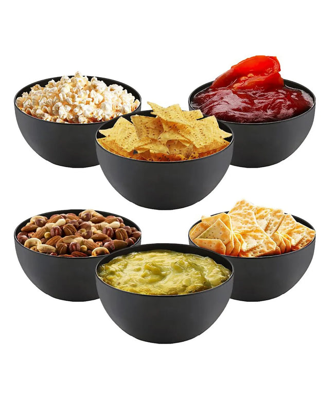 GGM Gastro (6 pcs) Dessert Bowl - Stainless Steel - round - Ø 85mm - Depth: 40mm - Black