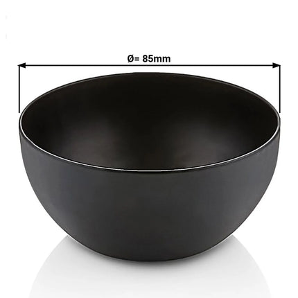 GGM Gastro (6 pcs) Dessert Bowl - Stainless Steel - round - Ø 85mm - Depth: 40mm - Black