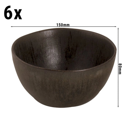 GGM Gastro (6 pcs) Dessert Bowl - Tama - Stoneware - round - Ø 150mm - Blue
