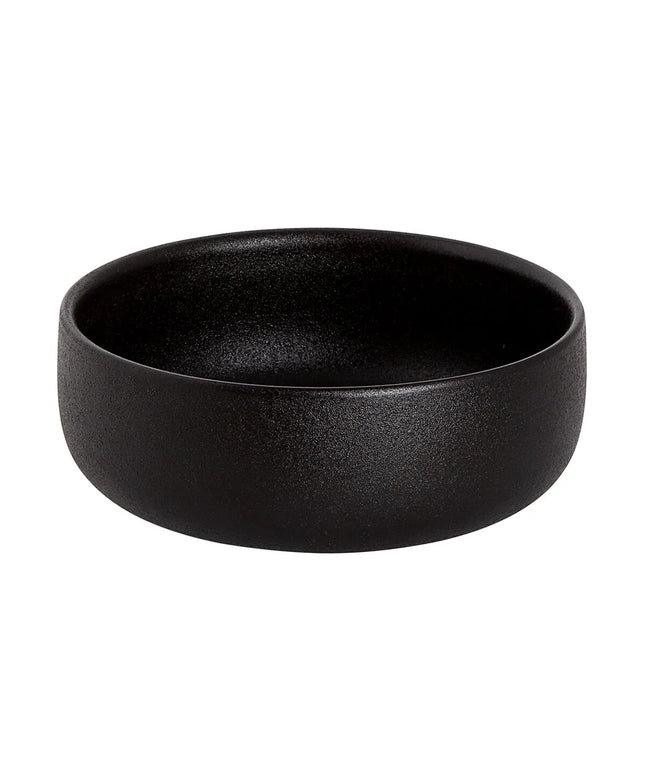 GGM Gastro (6 pcs) Dessert Bowl - Universe - Maastricht - Porcelain - 650ml - round - Ø 140mm - Black