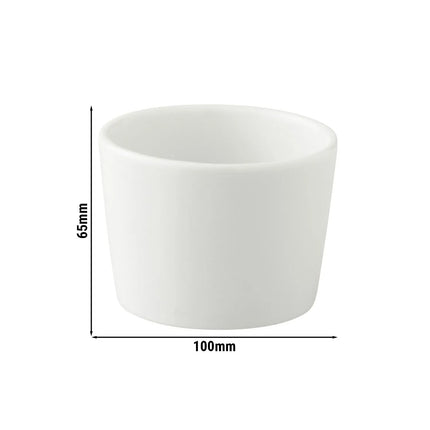 GGM Gastro (6 pcs) Dessert Bowl - White Delight - Porcelain - 230ml - round - Ø 100mm - White