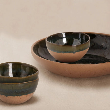 GGM Gastro (6 pcs) Dessert Bowl - Wisteria - Stoneware - Ø 75mm - Green/Beige