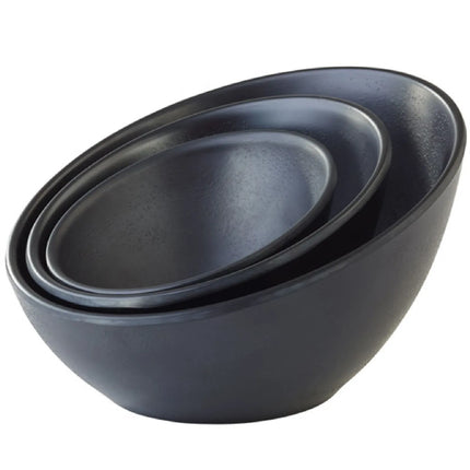 GGM Gastro (6 pcs) Dessert Bowl - ZEN - Melamine - 150ml - square - 125x125mm - Depth: 85mm - Black