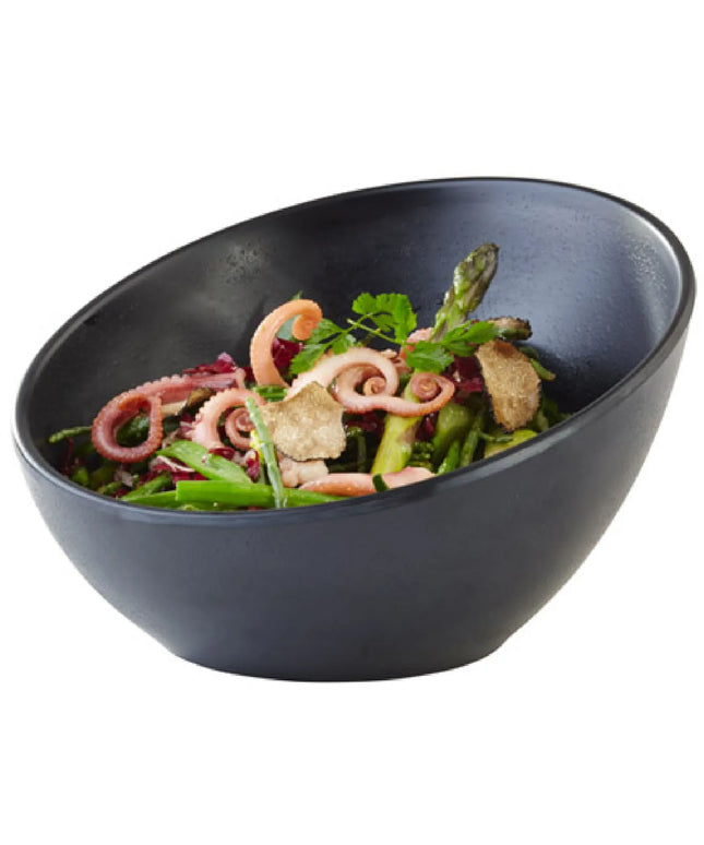 GGM Gastro (6 pcs) Dessert Bowl - ZEN - Melamine - 300ml - 160x160mm - Depth: 100mm - Black