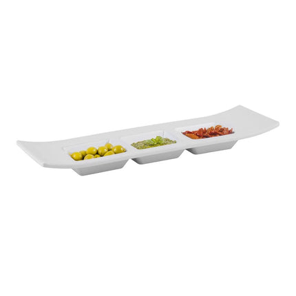 GGM Gastro (6 pcs) Dip Bowl - CASUAL - Melamine - 290x90mm - Depth: 30mm - White