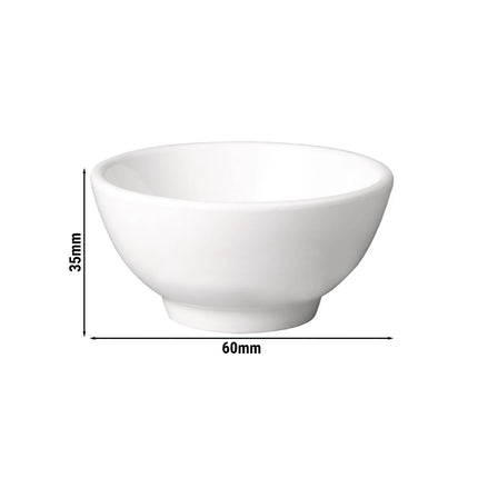 GGM Gastro (6 pcs) Dipping Pot - PURE - Melamine - 20ml - 60x60mm - White