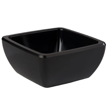 GGM Gastro (6 pcs) Dipping Pot - PURE - Melamine - 50ml - rectangular - 65x65mm - Black