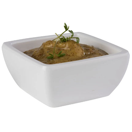 GGM Gastro (6 pcs) Dipping Pot - PURE - Melamine - 50ml - rectangular - 65x65mm - White