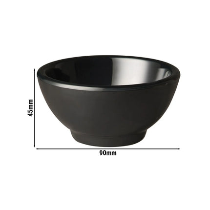 GGM Gastro (6 pcs) Dipping Pot - PURE - Melamine - 90ml - round - Ø90mm - Black