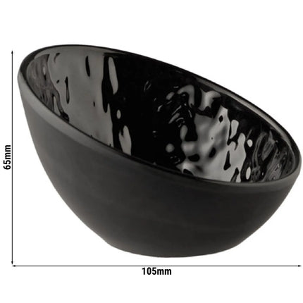 GGM Gastro (6 pcs) Dipping Pot - TAO - Melamine - 70ml - round - 105x100mm - Black