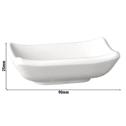 GGM Gastro (6 pcs) Dipping Pot - ZEN - Melamine - 50ml - 90x70mm - White