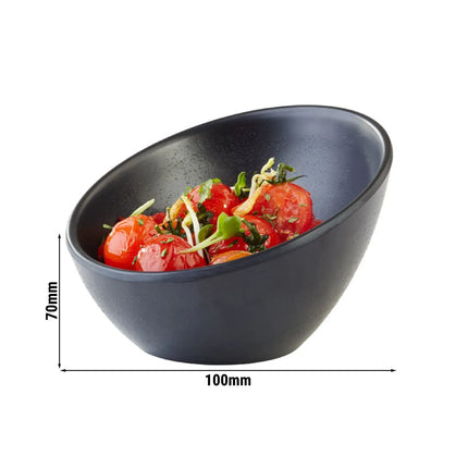 GGM Gastro (6 pcs) Dipping Pot - ZEN - Melamine - 80ml - round - Ø100mm - Black