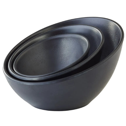 GGM Gastro (6 pcs) Dipping Pot - ZEN - Melamine - 80ml - round - Ø100mm - Black
