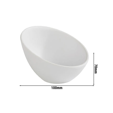 GGM Gastro (6 pcs) Dipping Pot - ZEN - Melamine - 80ml - round - Ø100mm - White