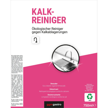 GGM Gastro (6 pcs) Dishwasher Descaler - 750ml - Eco