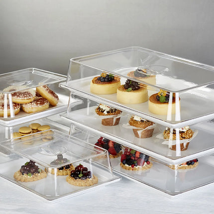 GGM Gastro (6 pcs) Display Cover - GN 1/2 - Polycarbonate - 325x265mm - Height: 95mm