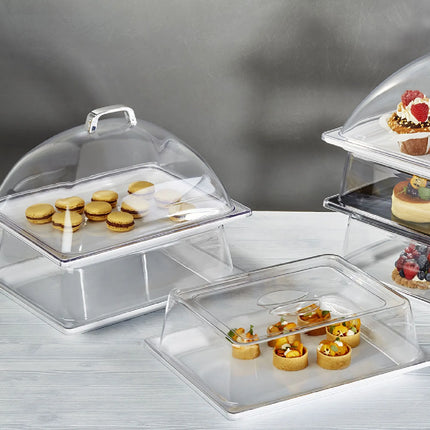 GGM Gastro (6 pcs) Display Cover - GN 1/2 - Polycarbonate - 325x265mm - Height: 95mm