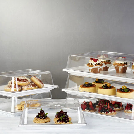 GGM Gastro (6 pcs) Display Cover - GN 1/2 - Polycarbonate - 325x265mm - Height: 95mm