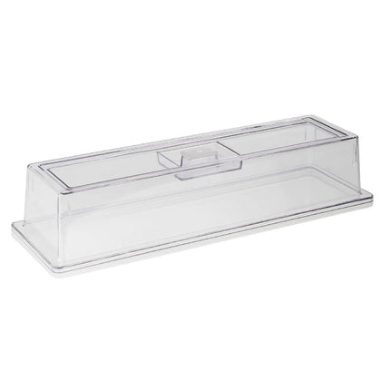 GGM Gastro (6 pcs) Display Cover - GN 2/4 - Polycarbonate - 530x162mm - Height: 105mm